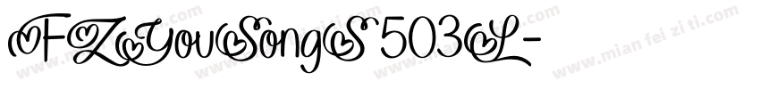 FZYouSongS 503L字体转换